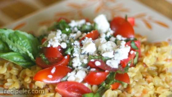 Orzo with Tomatoes, Basil, and Gorgonzola