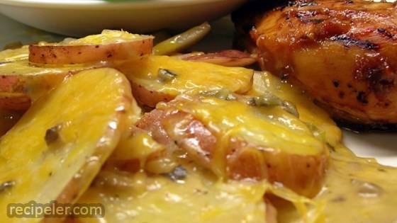 Over the Fire Scalloped Potatoes
