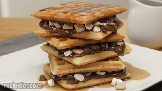 Over-the-Top S'mores Waffles