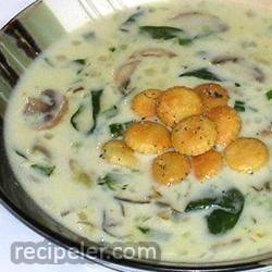 oyster and spinach chowder