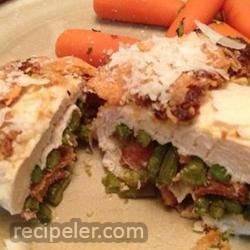 Paleo Bacon and Asparagus Stuffed Chicken