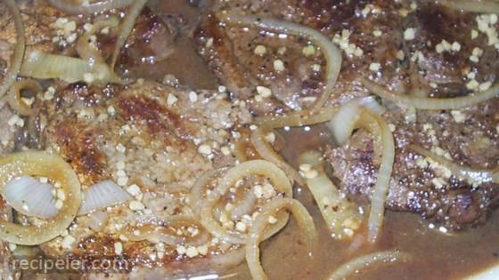 Pan-Fried Steak with Marsala Sauce