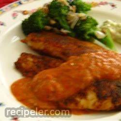 Pan-Fried Tilapia with Tomatillo Red Pepper Sauce