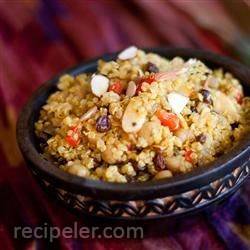 Pantry Curried Quinoa With Garbanzo Beans And Roasted Peppers