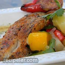 Paprika-Spiced Grilled Cod and Party-in-Your-Mouth Mango Salsa!