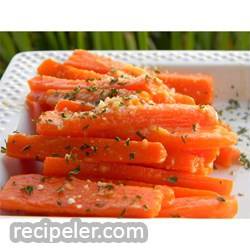 parmesan crusted baby carrots