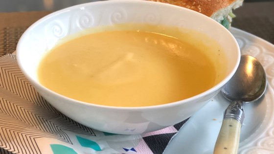 parsnip and japanese sweet potato soup