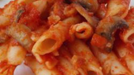 Pasta With Tomato Sauce, Sausage, And Mushrooms