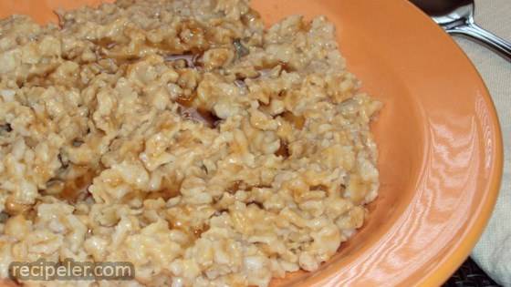 Peanut Butter and Maple Oatmeal