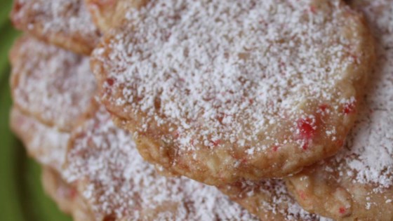 Peppermint Lace Cookies