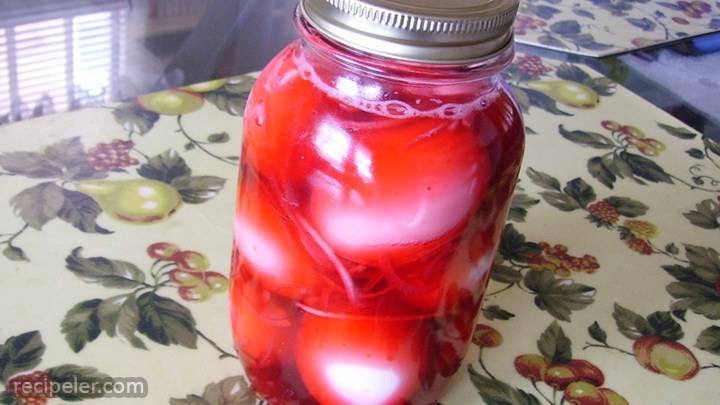 pickled red beet eggs
