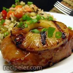 Pineapple Grilled Pork Chops