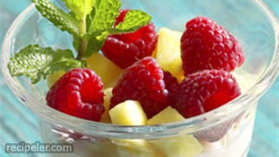 Pineapple-Raspberry Parfaits