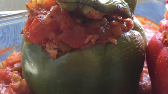 Plant-based Stuffed Green Pepper