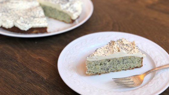 Poppy Seed Cake With Lemon Ermine Frosting