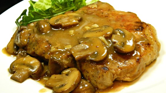 pork chops in garlic mushroom sauce