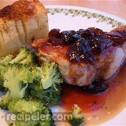 Pork Chops With Black Cherry Sauce