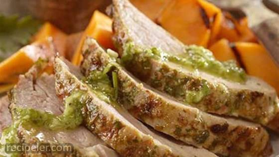 Pork Loin with Chimichurri Sauce