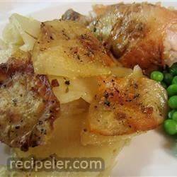 Potato Gratin With Chicken Broth, Garlic and Thyme