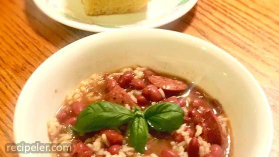 Pressure Cooker Red Beans and Rice