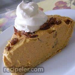 Pumpkin Pecan No-Bake Cheesecake Pie