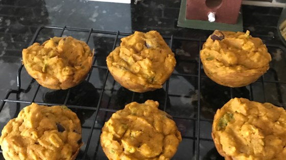 Pumpkin Spinach Toddler Muffins