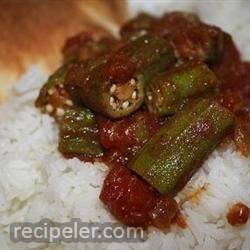 Quick and Easy ndian-Style Okra