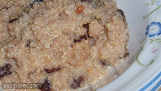 Quinoa Prune Breakfast Porridge