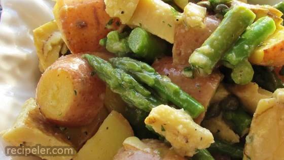 Red Potato, Asparagus, and Artichoke Salad