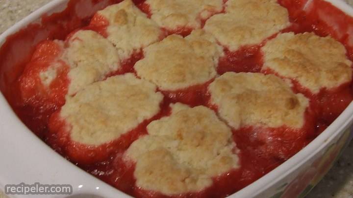 rhubarb cobbler