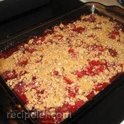 rhubarb strawberry cake