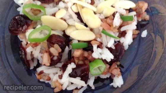 Rhubarb Wild Rice Pilaf