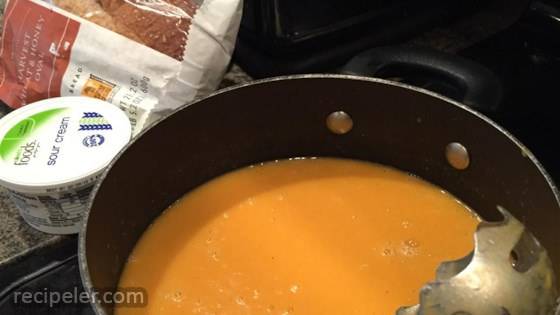 Roasted Acorn, Butternut, and Apple Soup