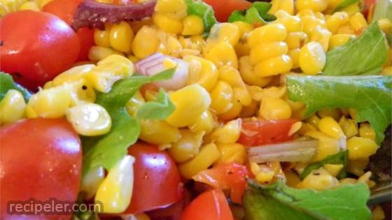 Roasted Corn and Heirloom Tomato Salad