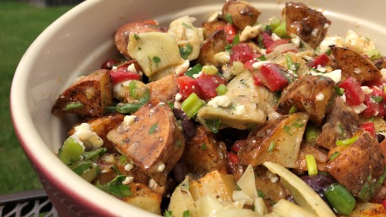 roasted potato salad with balsamic dressing