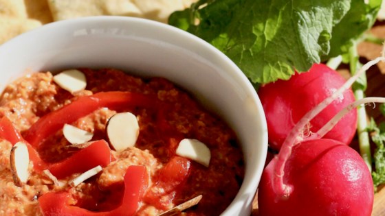 roasted red pepper and almond dip