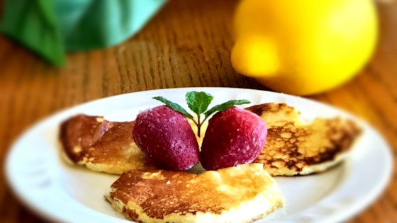 romantic lemon cheesecake pancakes