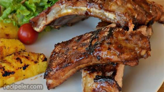 Root Beer And Sesame Glazed Ribs