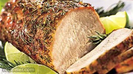 Rosemary and Garlic Smoked Pork Roast