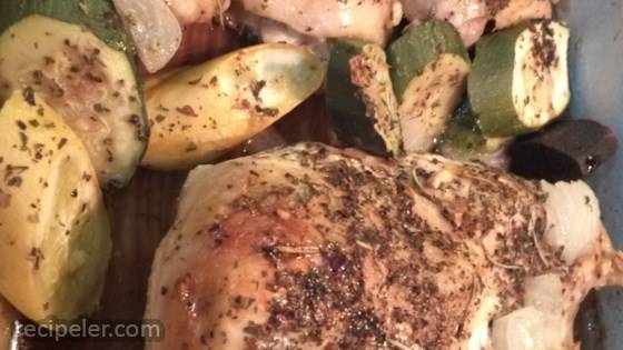 Rosemary Chicken and Roasted Vegetables