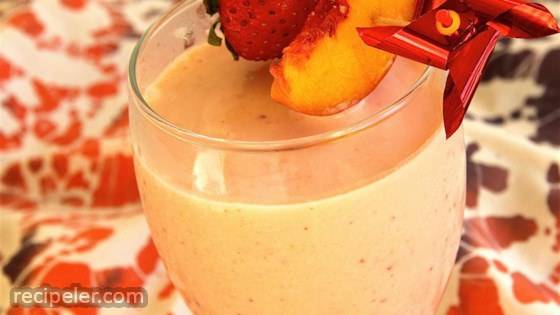 Rosy Ginger Peach Smoothie