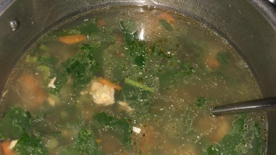 salmon turnip greens soup