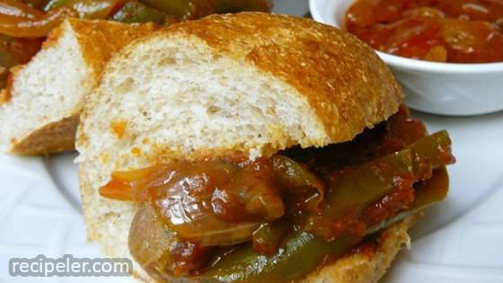 Sausage, Pepper, and Onion Sandwiches