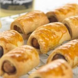 sausage rolls with maille® dijon originale mustard