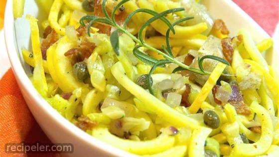 Savory Summer Squash with Bacon