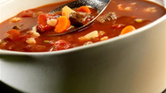 savory vegetable beef soup by swanson®