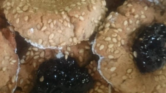Sesame Thumbprint Cookies