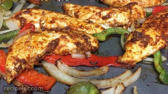 Sheet Pan Chicken Fajitas