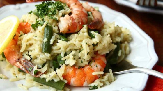Shrimp Scampi Over Rice From Knorr&#174;