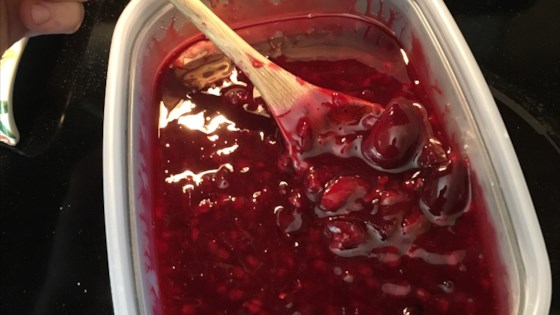 simple tart cherry compote